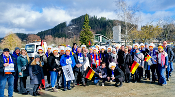 Mussumer Ehrenamtler beim Skispringen in Willingen