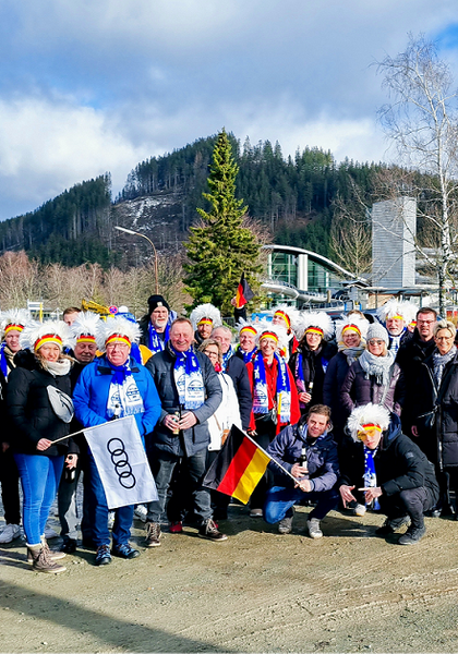 Mussumer Ehrenamtler beim Skispringen in Willingen