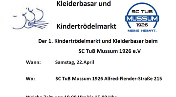 1. Kindertrödelmarkt am 22.04.2023