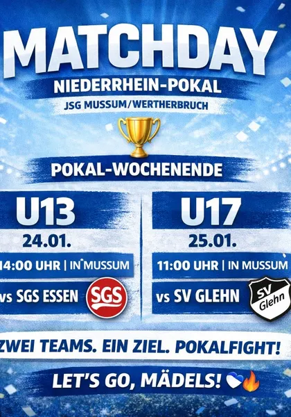 Alle 3 Mädchenmannschaften im Niederrheinpokal vertreten