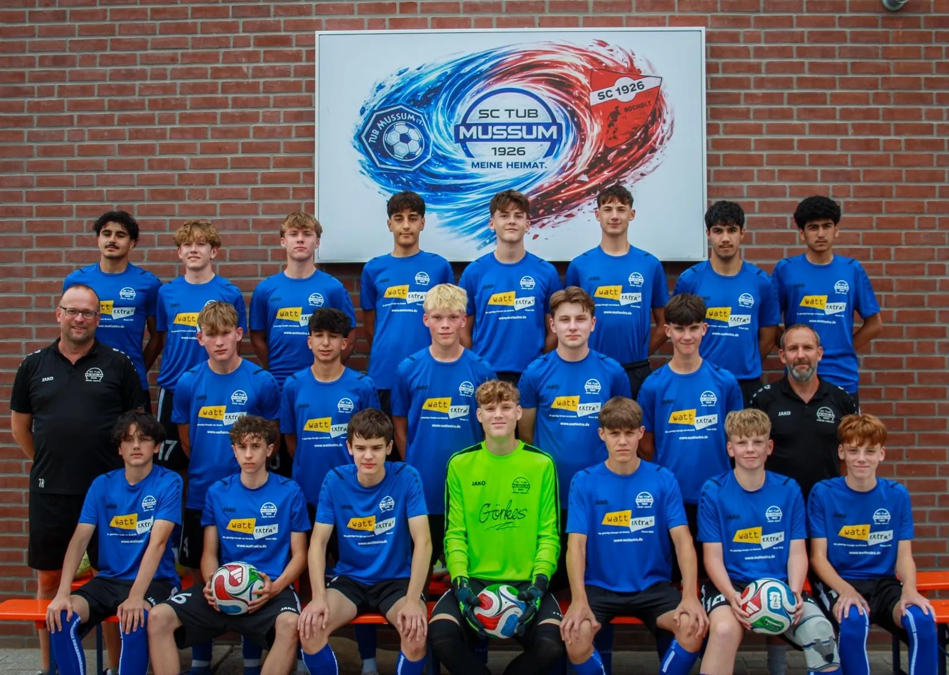 Mannschaftsfoto B1-Junioren